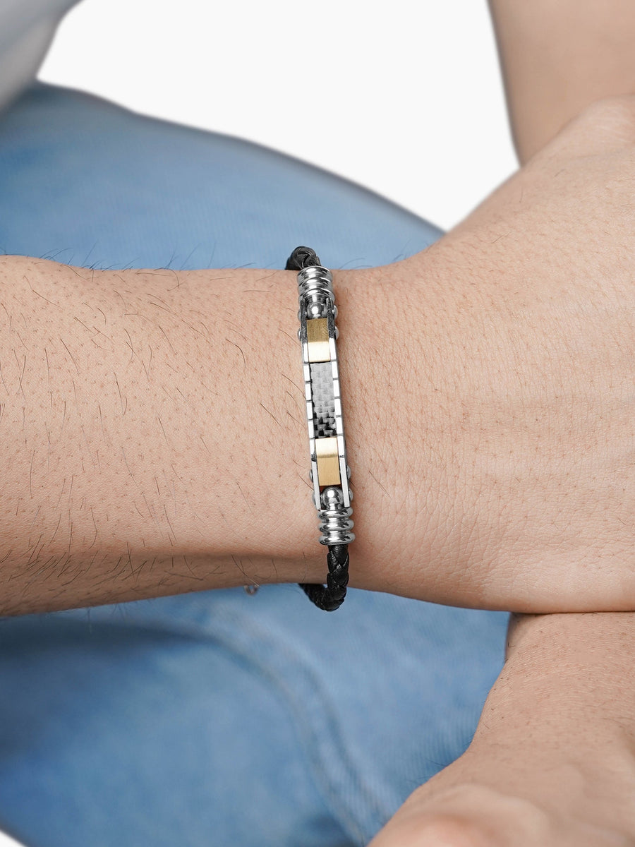 Mario Men's Leather Bracelet
