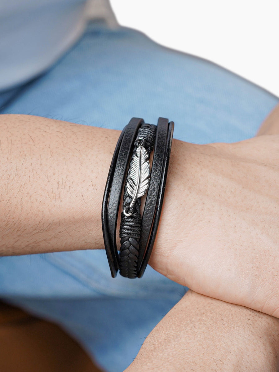 Floki Men's Leather Bracelet