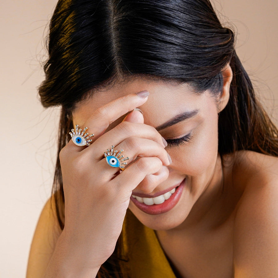 Bruce Eye 18K Gold Plated Ring