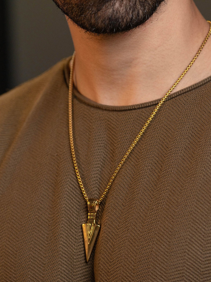 Niko 18K Gold Plated Men's Chain Pendant