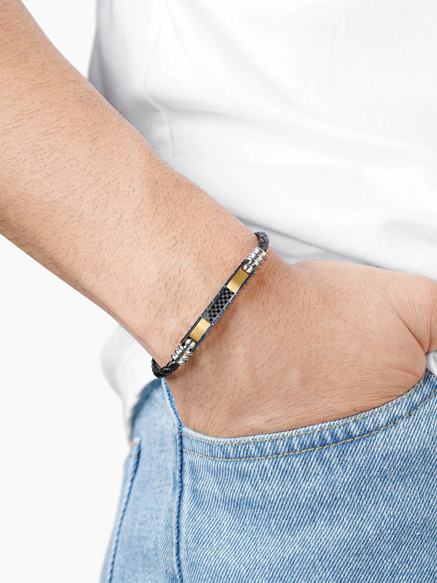 Mario Men's Leather Bracelet