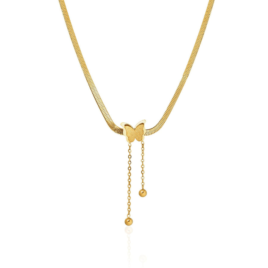 Butterfly Snake Chain Necklace