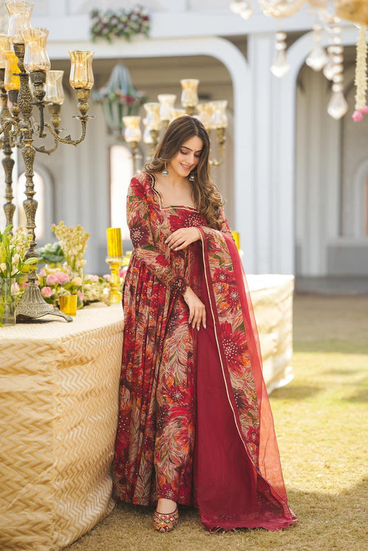 Salisha Premium Quality Maxi Anarkali Suit Set