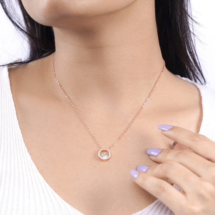 Gemma Rosegold Plated Necklace