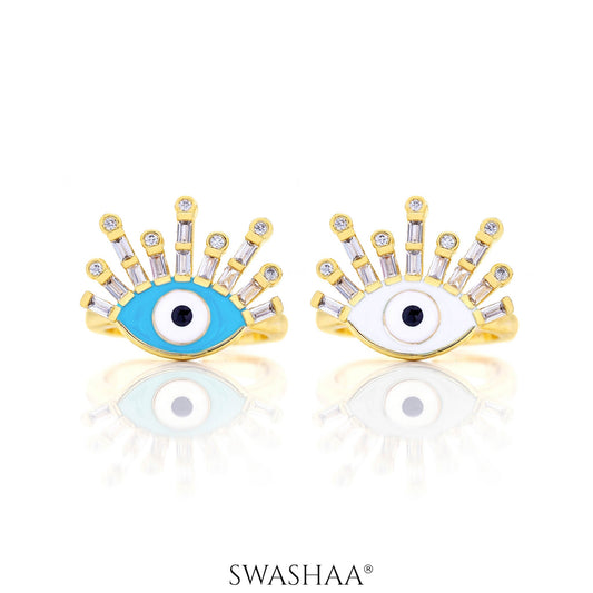 Bruce Eye 18K Gold Plated Ring