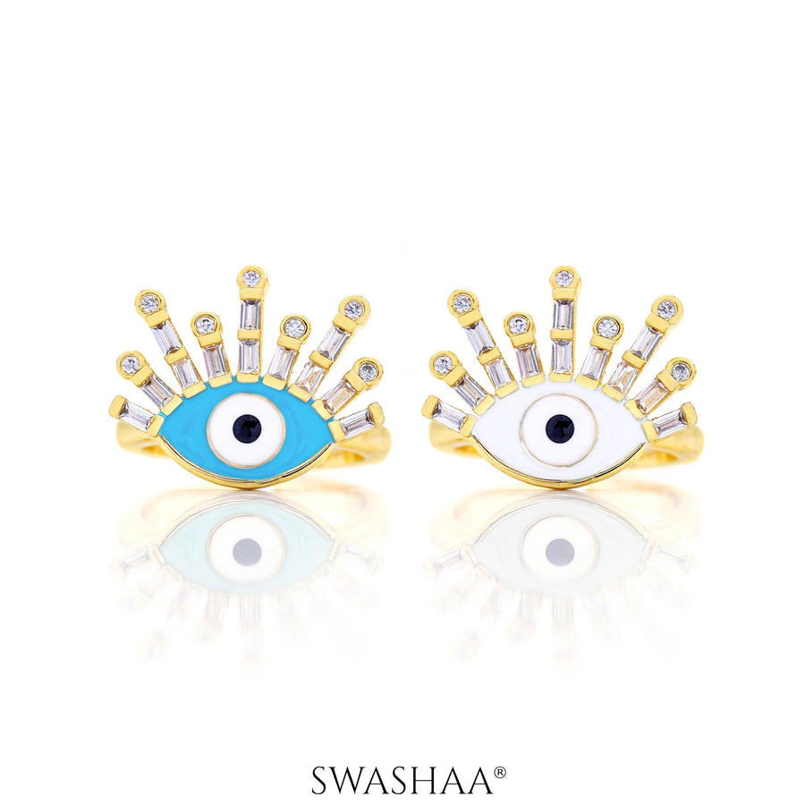 Bruce Eye 18K Gold Plated Ring
