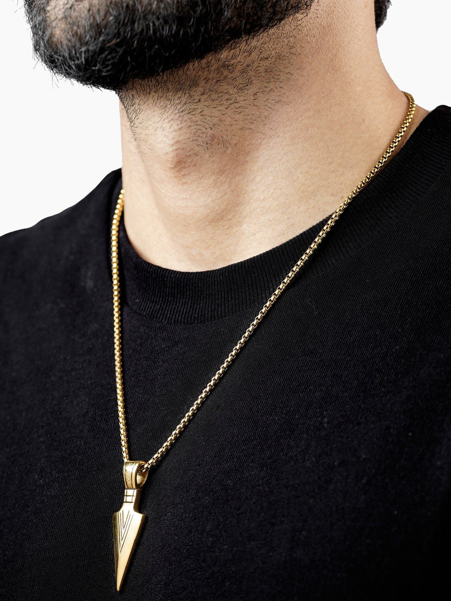 Niko 18K Gold Plated Men's Chain Pendant